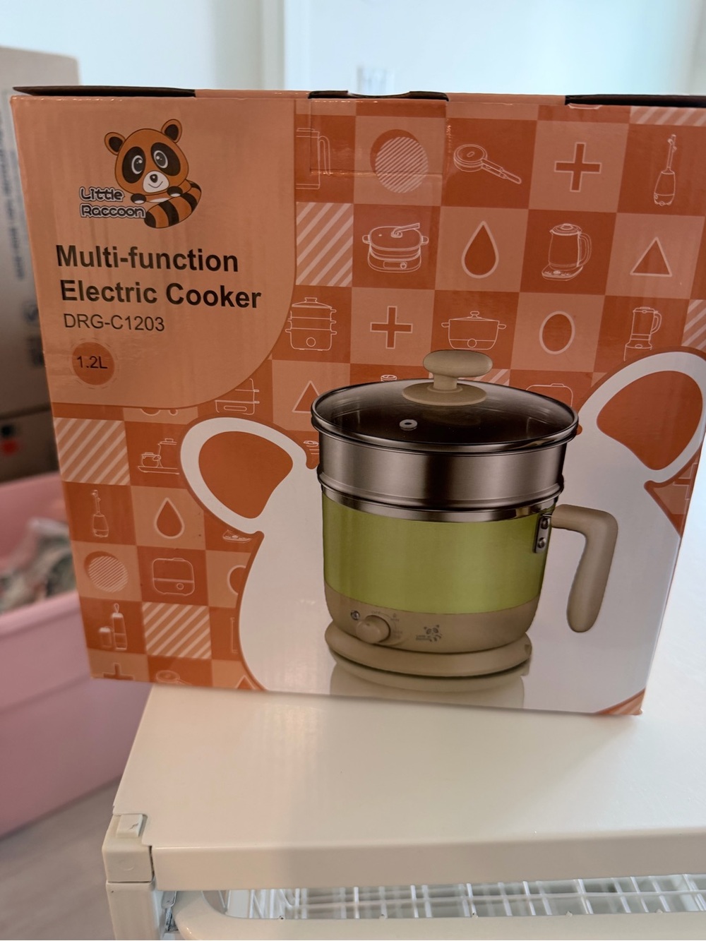 Green Multi-Function Electric Cooker (not rice cooker, for boil eggs or soups)
